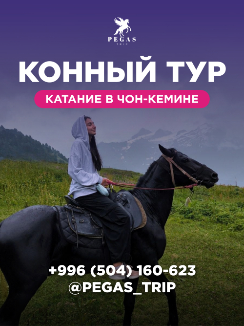 Конный тур катание в Чон-Кемине